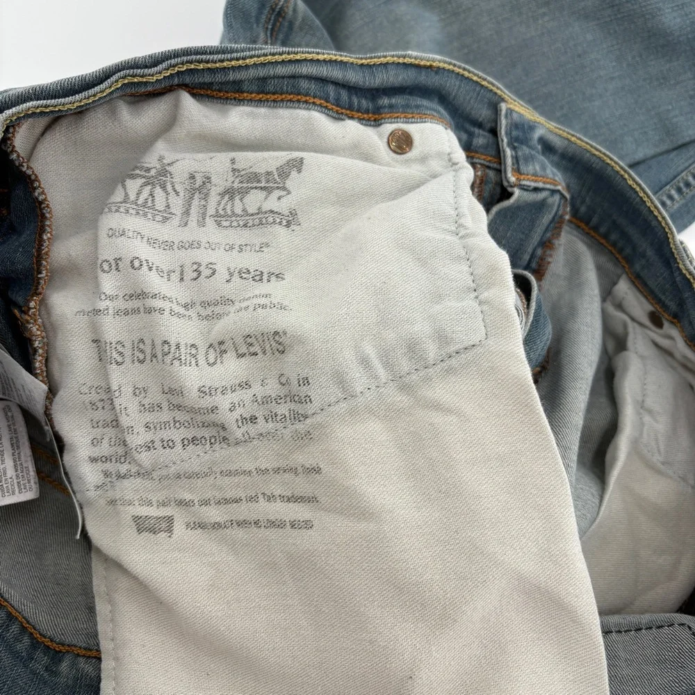Levi's‎ Men's Blue Denim Jeans Distressed Size 38W x 34L